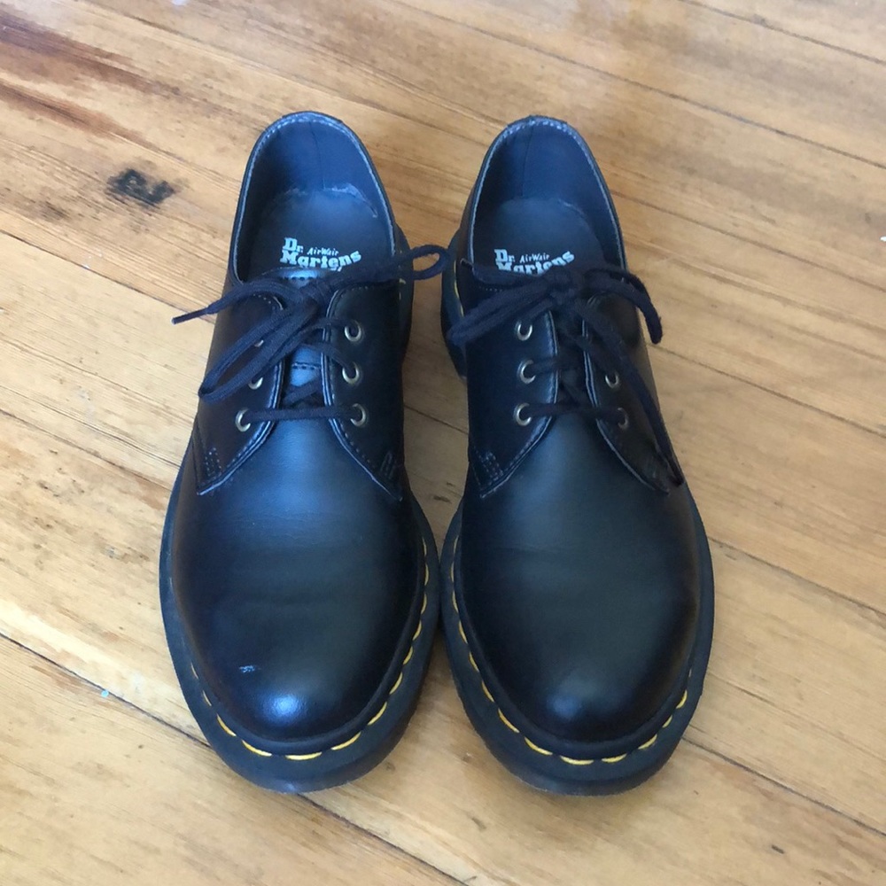 Black Vegan 1461 Oxford Doc Martens